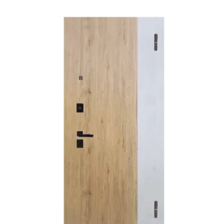 Входная дверь ARGUS Black внешняя панель Эксперт Рустик соломенный вставка бетон урбан милк внутренняя на выбор