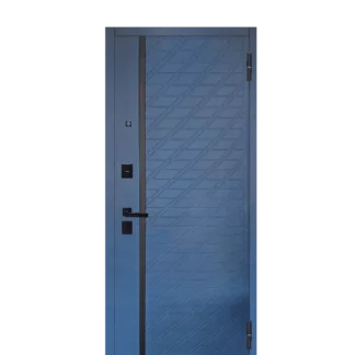 Входная дверь ARGUS Black внешняя панель Тори Синий софт внутренняя на выбор