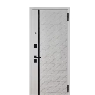 Входная дверь ARGUS Black внешняя панель Тори Софт милк внутренняя на выбор